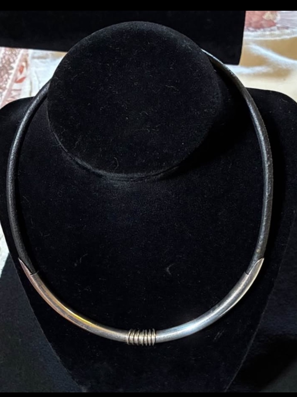Minimalist Sterling Silver Women's Collar Necklace